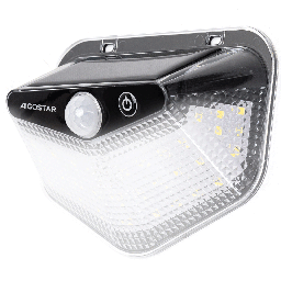 Aigostar Solar wall lights SENSOR Area illumination Crystal-grid multi-sided illumination 6500K