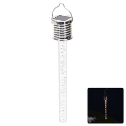 Aigostar LED Solar Sfeervolle Gazonverlichting RVS Bubble Stick Hanglamp 2700K