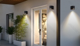 Aigostar Metalen Enkele Kop Wandlamp Zwart (Zonder Lichtbron) GU10