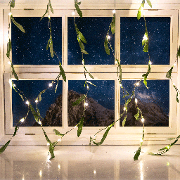 Aigostar Namaakplanten op zonne-energie gordijn olijfblad 3m+1m*1m 70LED