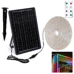 Aigostar LED Solar Lichtstrip 10m RGB 100W