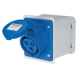 EC Elettrocanali ELETTROCANALI CEE stopcontact 250V 2P+T 16A IP44 BLAUW
