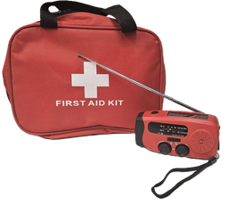 Emergency Kit: FM Radio + Complete First Aid Kit (Combi Offer)